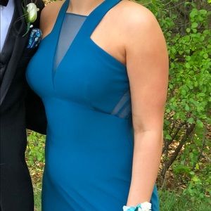 Morgan & Co long dress Prom formal Teal